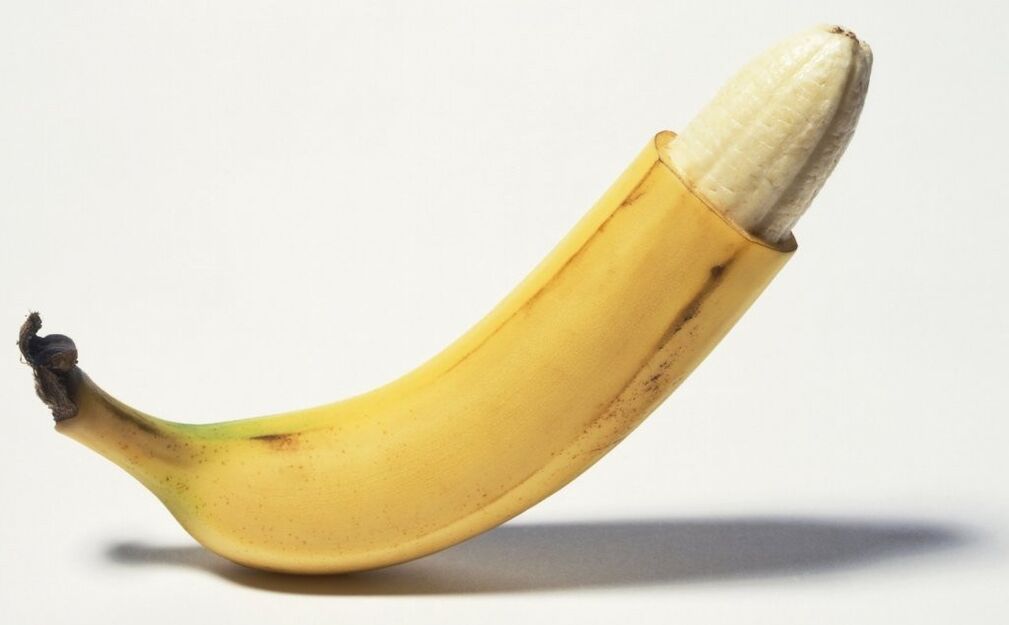 banana imitates cock and enlargement