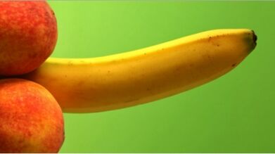 Increased member using the example of a banana